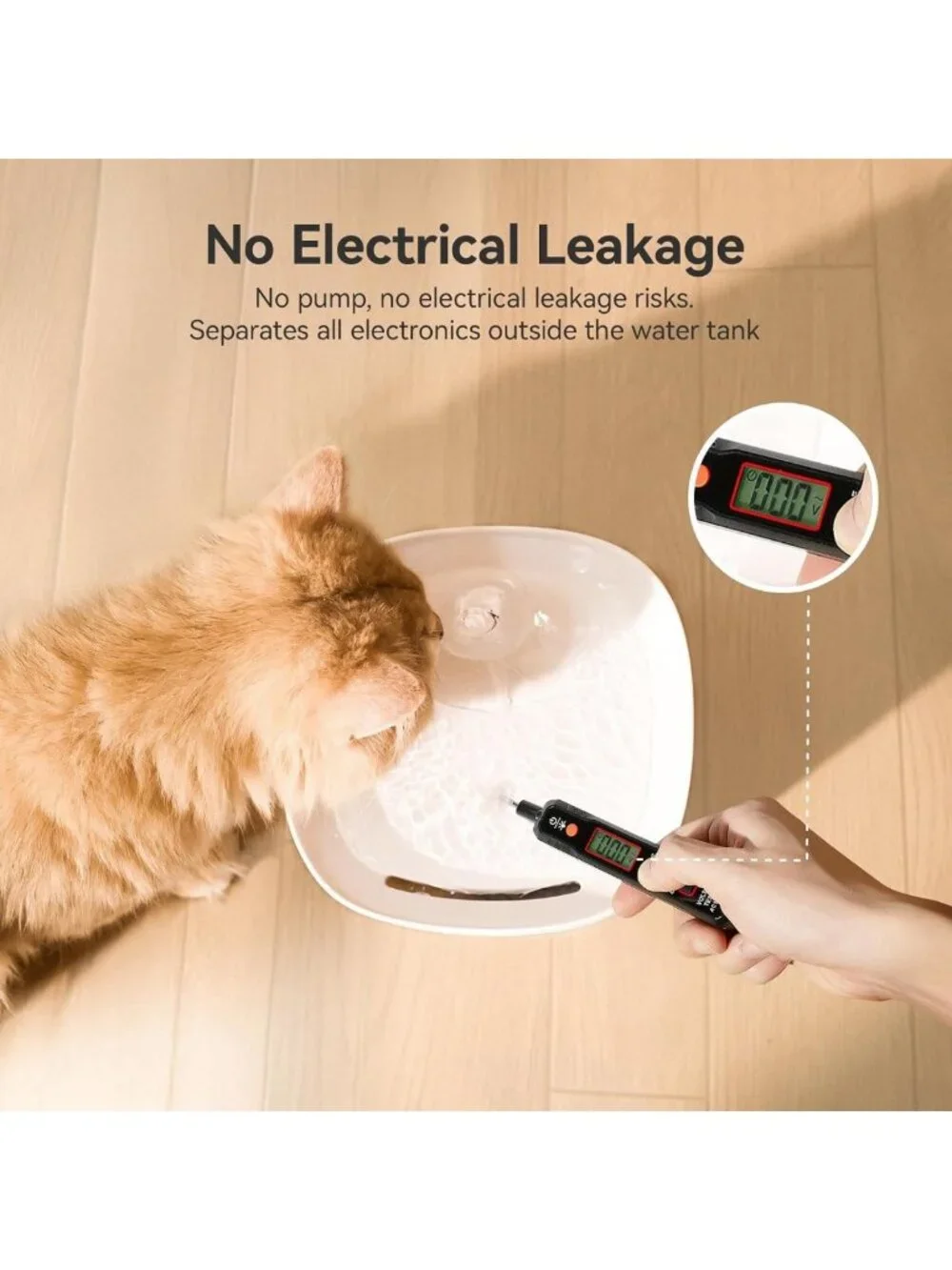 Automatic Cat Water Fountain, 2L Pet Drinking Dispenser, BPA-Free, Continuous